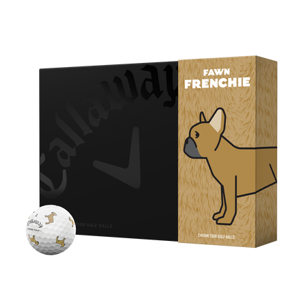 Chrome Tour Small Dogs: Fawn French Bulldog Golfbälle